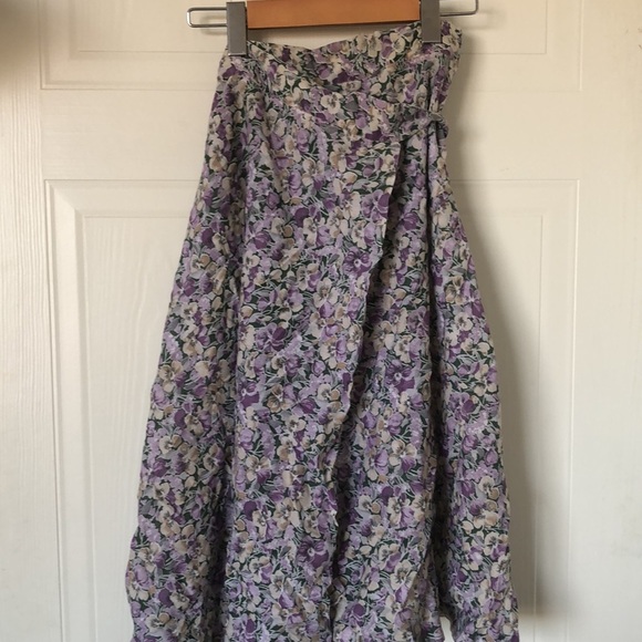 Vintage Floral mid-length Wrap Skirt - Picture 4 of 5